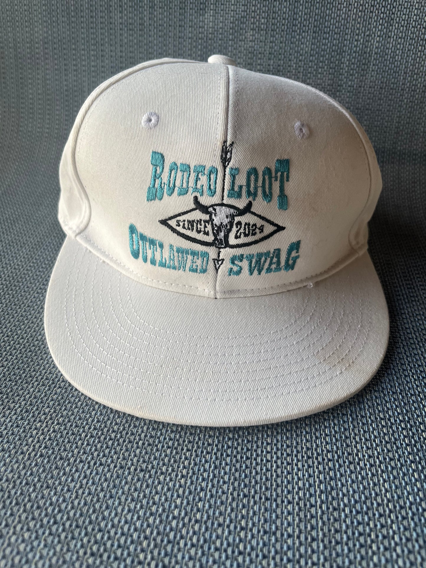 White logo hat