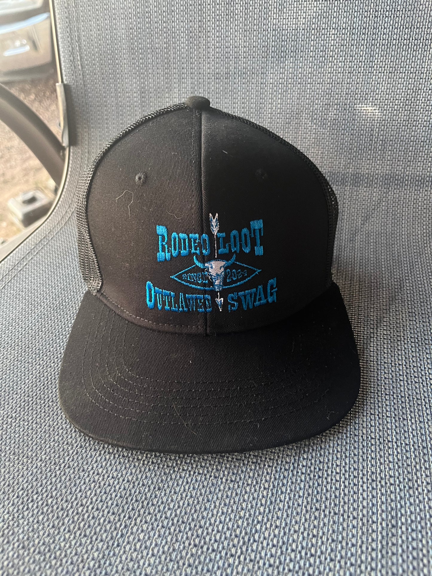 All black logo hat