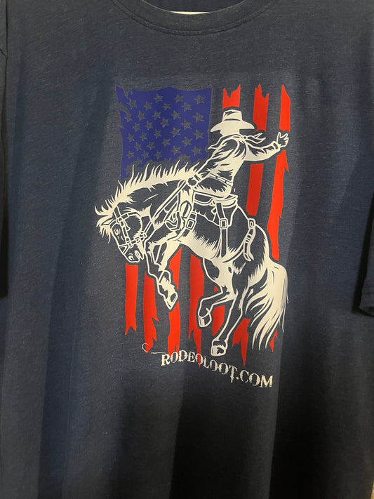 American Flag Bronc