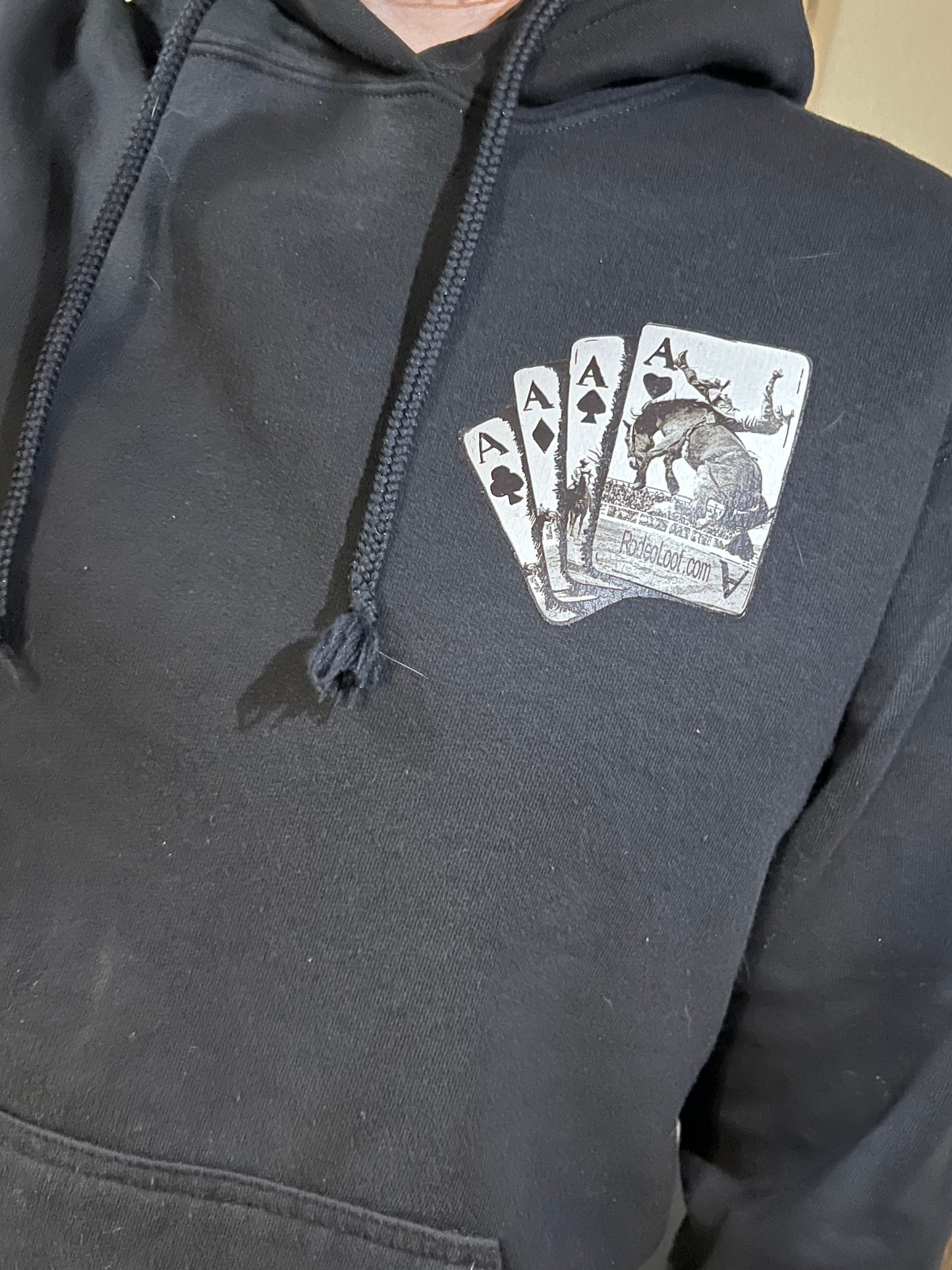 Bronc Rider Card hoodie